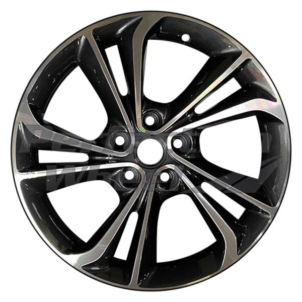 Perfection Wheel® - 18 x 7.5 5 Double Spiral-Spoke Dark Blueish Charcoal Machined Alloy Factory Wheel (Refinished)