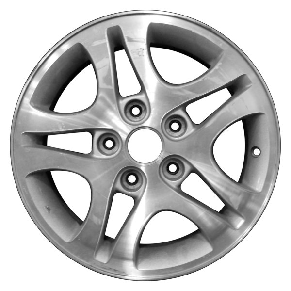 Perfection Wheel® - 15 x 6 Double 5-Spoke Sparkle Silver Machined Alloy Factory Wheel (Refinished)