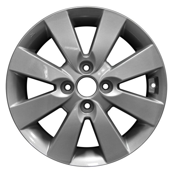 Perfection Wheel® - 15 x 5.5 4 V-Spoke Medium Sparkle Silver Full Face Alloy Factory Wheel (Refinished)
