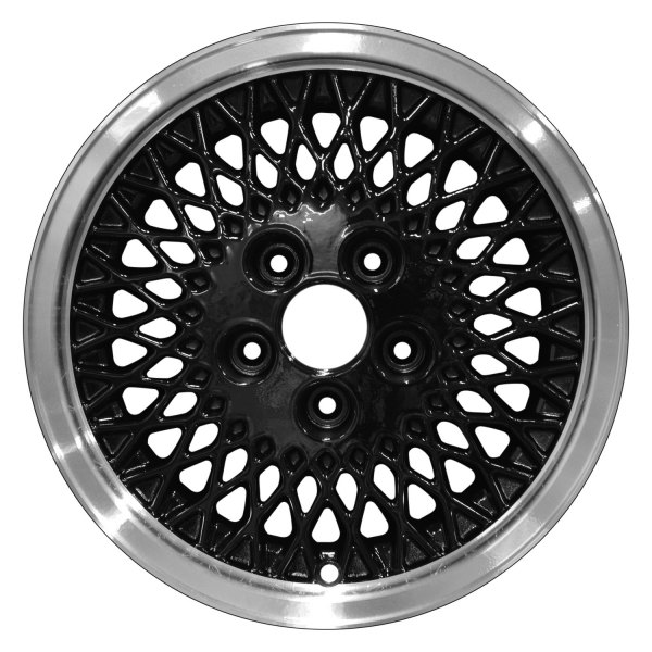 Perfection Wheel® - 15 x 7 52 Spider-Spoke Fine Metallic Silver Flange Cut Alloy Factory Wheel (Refinished)