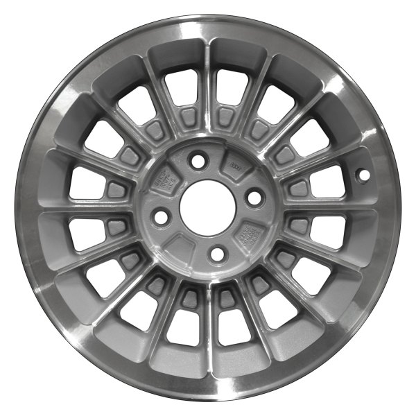 Perfection Wheel® - 15 x 7 16 I-Spoke Fine Metallic Silver Machine Texture Alloy Factory Wheel (Refinished)