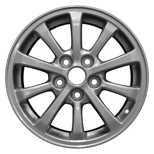 Perfection Wheel® - 16 x 6.5 10 I-Spoke Bright Sparkle Silver Full Face Alloy Factory Wheel (Refinished)