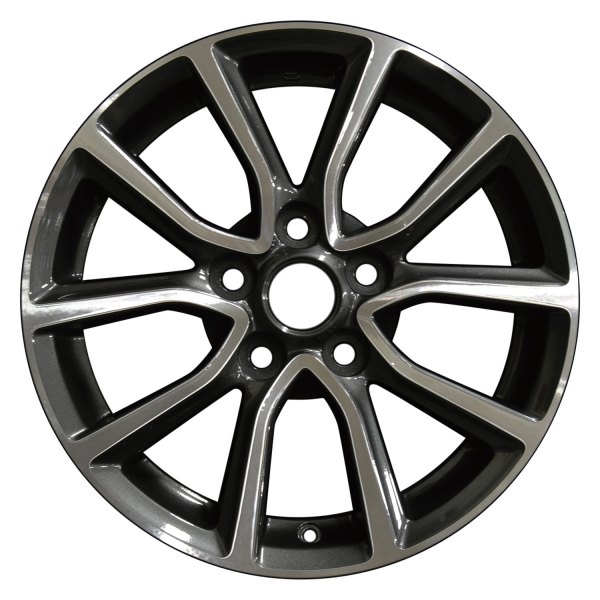Perfection Wheel® - 16 x 6.5 5 V-Spoke Dark Charcoal Machined Alloy Factory Wheel (Refinished)