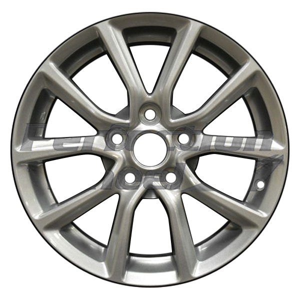 Perfection Wheel® - 16 x 6.5 5 V-Spoke Sparkle Silver Alloy Factory Wheel (Refinished)