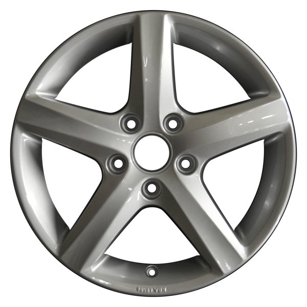 Perfection Wheel® - 16 x 6 5-Spoke Fine Bright Silver Full Face Alloy Factory Wheel (Refinished)