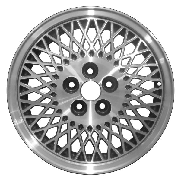 Perfection Wheel® - 15 x 6 10-Slot Medium Metallic Charcoal Machined Alloy Factory Wheel (Refinished)