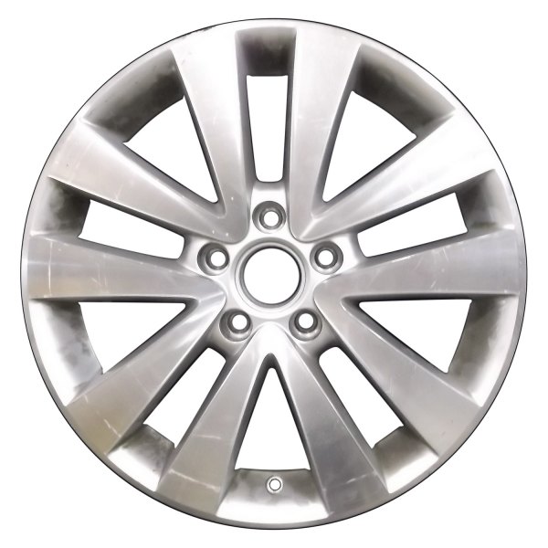 Perfection Wheel® - 17 x 7 5 V-Spoke Fine Bright Silver Machined Alloy Factory Wheel (Refinished)