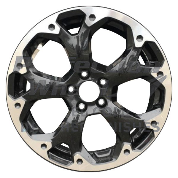 Perfection Wheel® - 17 x 5 5 Y-Spoke Black Metallic Flange Cut Alloy Factory Wheel (Refinished)