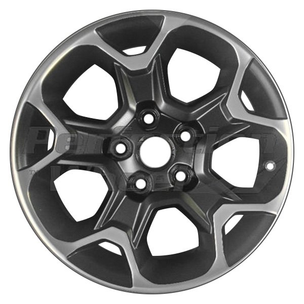 Perfection Wheel® - 17 x 7.5 5 Y-Spoke Tuxedo Black Polish Matte Clear PIB Sticker Alloy Factory Wheel (Refinished)