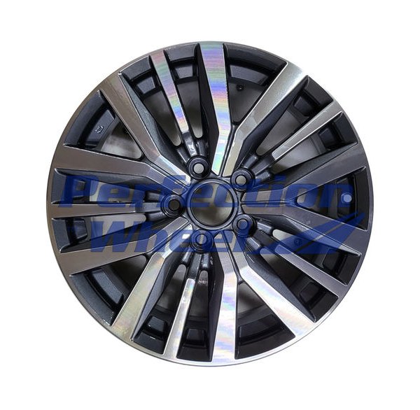 Perfection Wheel® - 17 x 6.5 15 I-Spoke Dark Charcoal Machined Alloy Factory Wheel (Refinished)