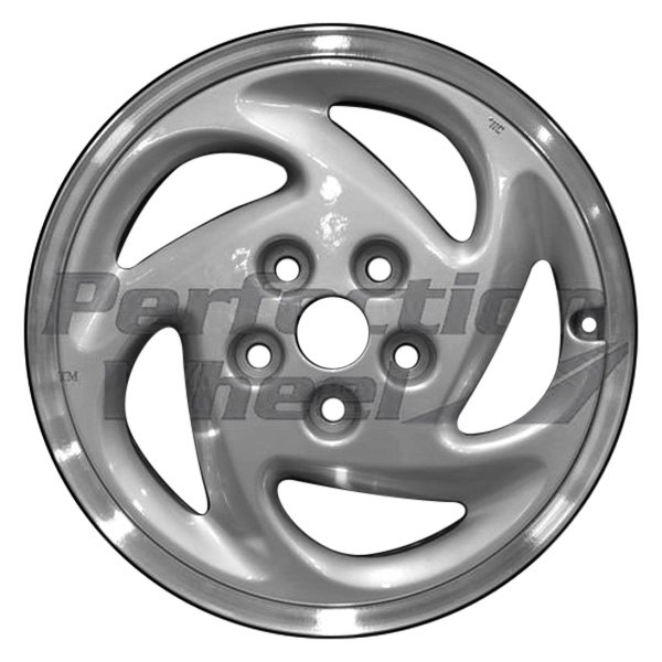 Perfection Wheel® - 16 x 6 5 Spiral-Spoke Bright Fine Metallic Silver Flange C Alloy Factory Wheel (Refinished)