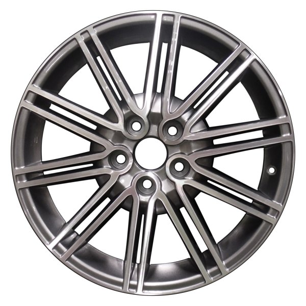 Perfection Wheel® - 18 x 7.5 10 Double I-Spoke Dark Metallic Charcoal Machined Alloy Factory Wheel (Refinished)