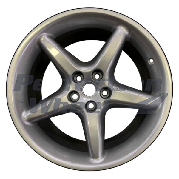 Perfection Wheel® - 18 x 8.5 5-Spoke Bright Sparkle Silver Full Face Alloy Factory Wheel (Refinished)