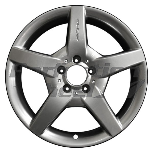 Perfection Wheel® - 18 x 8.5 5-Spoke Hyper Bright Mirror Silver Full Face Alloy Factory Wheel (Refinished)