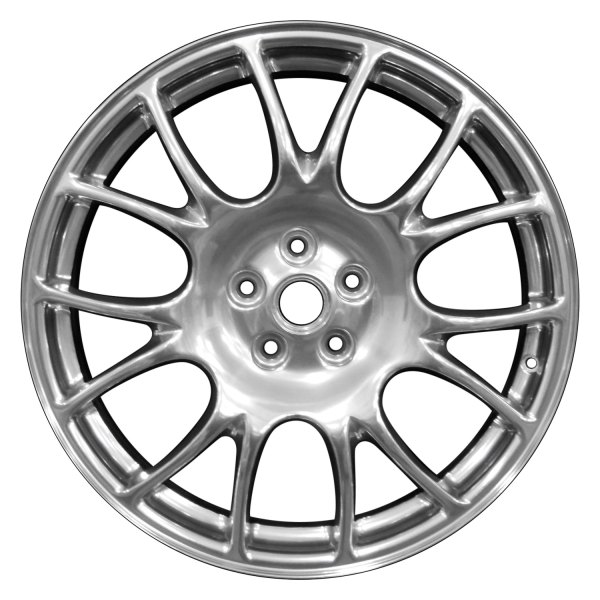 Perfection Wheel® - 19 x 7.5 7 V-Spoke Bright Fine Silver Full Face Alloy Factory Wheel (Refinished)