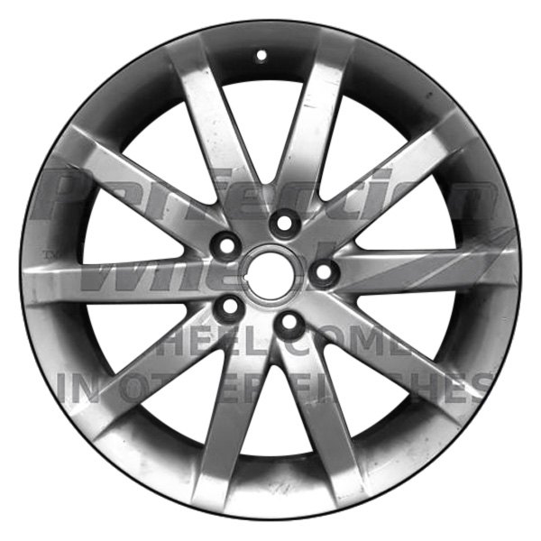 Perfection Wheel® - 19 x 8.5 10 I-Spoke Bright Fine Metallic Silver Full Face Alloy Factory Wheel (Refinished)