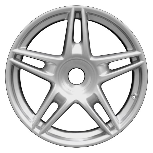 Perfection Wheel® - 19 x 9 Double 5-Spoke Fine Bright Silver Full Face Alloy Factory Wheel (Refinished)