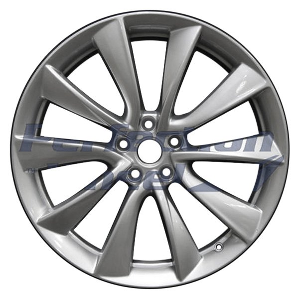 Perfection Wheel® - 19 x 8.5 5 V-Spoke Fine Bright Silver Full Face Alloy Factory Wheel (Refinished)