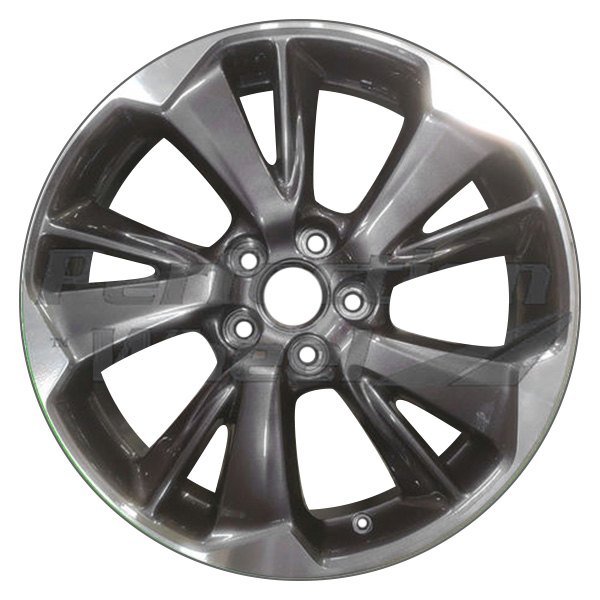 Perfection Wheel® - 19 x 7.5 5 V-Spoke Dark Blueish Charcoal Machined Alloy Factory Wheel (Refinished)