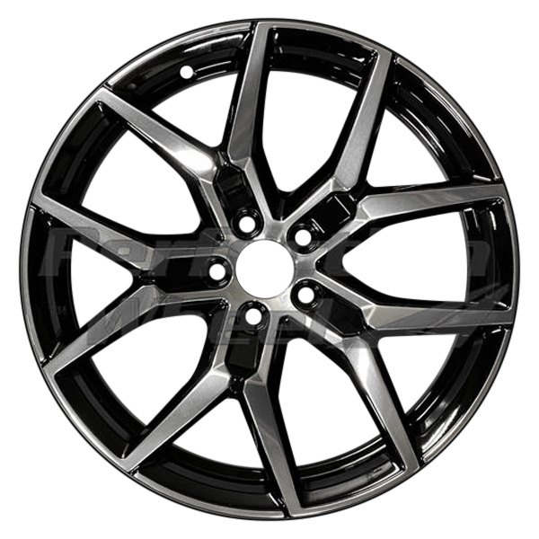Perfection Wheel® - 19 x 8 5 V-Spoke Gloss Black Polish PIB Alloy Factory Wheel (Refinished)