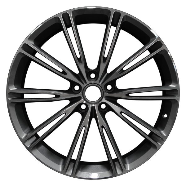 Perfection Wheel® - 20 x 11 10 I-Spoke Black Base with Medium Metalic Charcoal Alloy Factory Wheel (Refinished)
