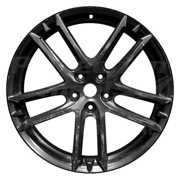 Perfection Wheel® - 20 x 10.5 Double 5-Spoke Flat Matte Black Full Face Alloy Factory Wheel (Refinished)