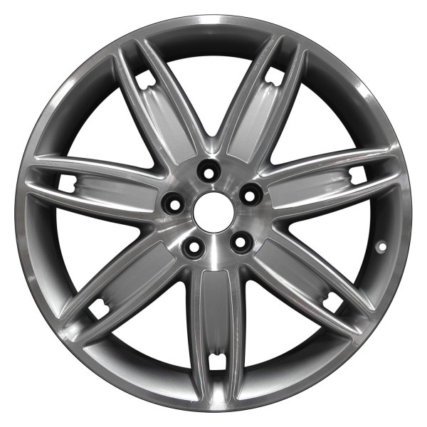 Perfection Wheel® - 20 x 10.5 7 I-Spoke Dark Silver Machined Bright Alloy Factory Wheel (Refinished)