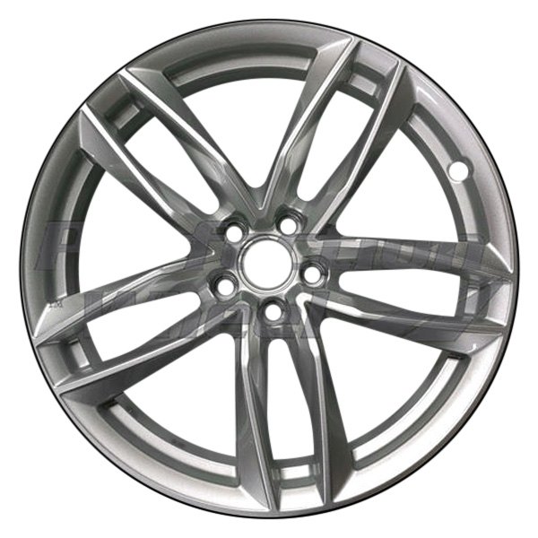 Perfection Wheel® - 20 x 9 Double 5-Spoke Bright Silver Full Face Alloy Factory Wheel (Refinished)