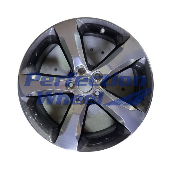 Perfection Wheel® - 20 x 8.5 5-Spoke Medium Charcoal Black Base Polish Alloy Factory Wheel (Refinished)
