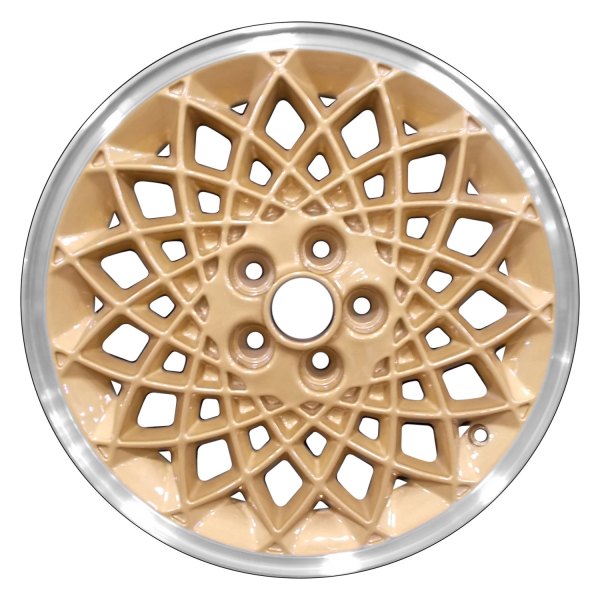 Perfection Wheel® - 16 x 6 15 Spider-Spoke Sparkle Gold Flange Cut Alloy Factory Wheel (Refinished)