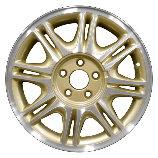 Perfection Wheel® - 15 x 6 8 V-Spoke Sparkle Gold Machined Alloy Factory Wheel (Refinished)