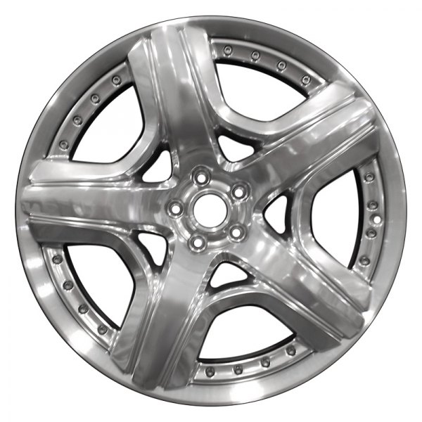 Perfection Wheel® - 21 x 9.5 5-Spoke Polished with Flange Cut Alloy Factory Wheel (Refinished)