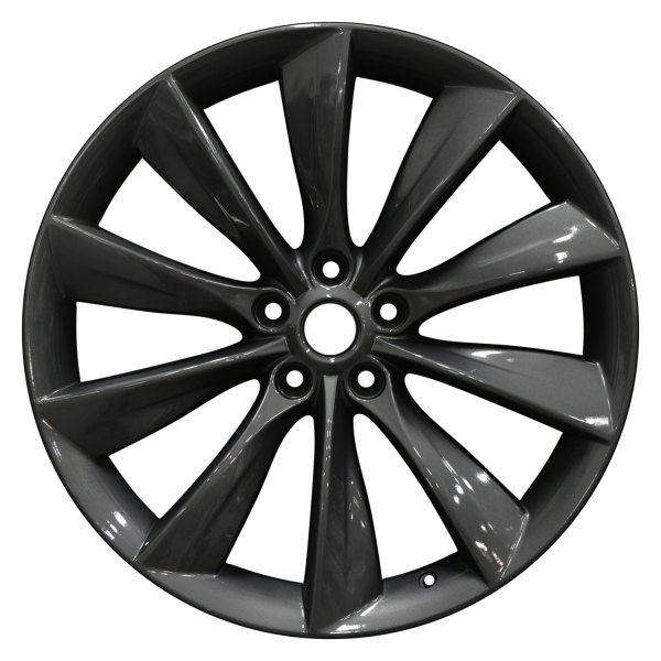 Perfection Wheel® - 21 x 8.5 10 Turbine-Spoke Dark Charcoal Full Face Alloy Factory Wheel (Refinished)
