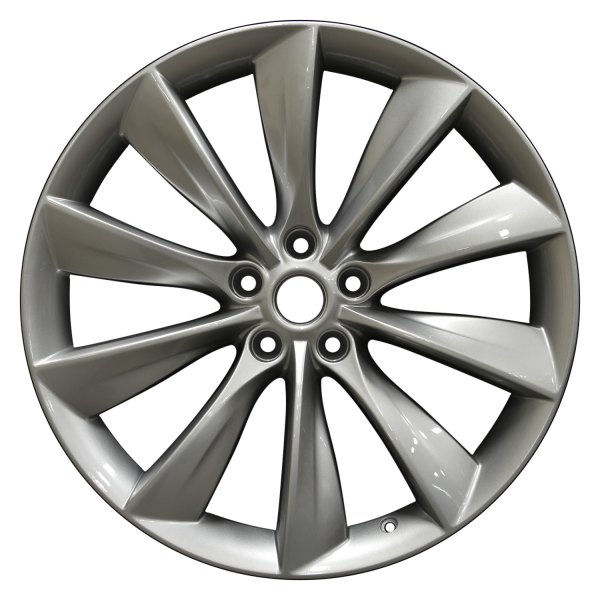 Perfection Wheel® - 21 x 9 10 Turbine-Spoke Fine Bright Silver Full Face Alloy Factory Wheel (Refinished)