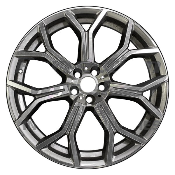 Perfection Wheel® - 21 x 9.5 7 Y-Spoke Medium Silver Machine Matte Clear Alloy Factory Wheel (Refinished)