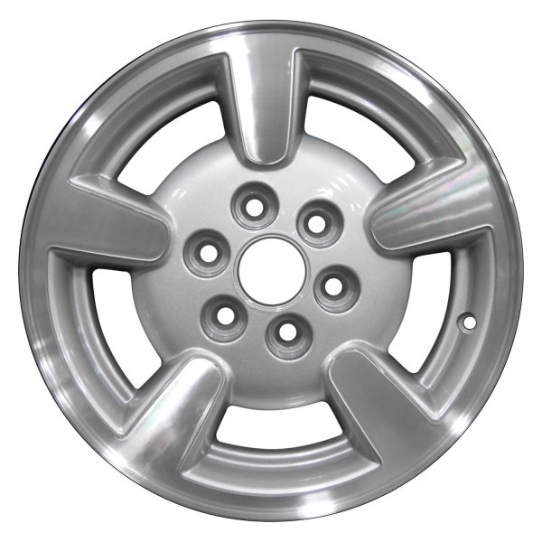Perfection Wheel® - 15 x 7 5-Spoke Sparkle Silver Machined Alloy Factory Wheel (Refinished)