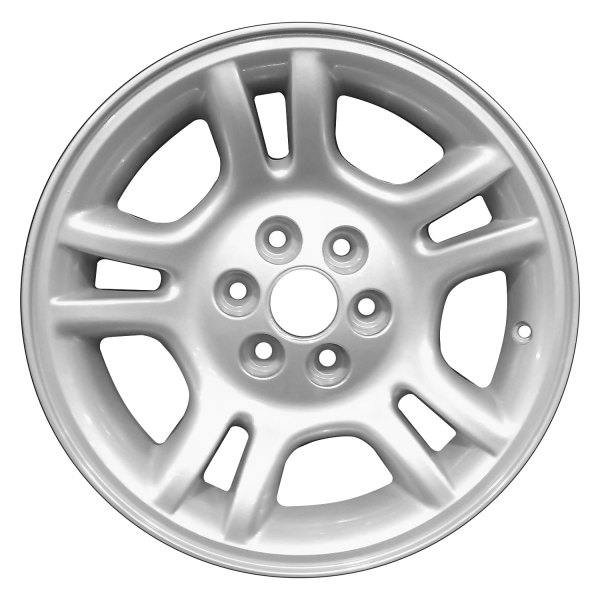 Perfection Wheel® - 16 x 8 Double 5-Spoke Sparkle Silver Full Face Alloy Factory Wheel (Refinished)