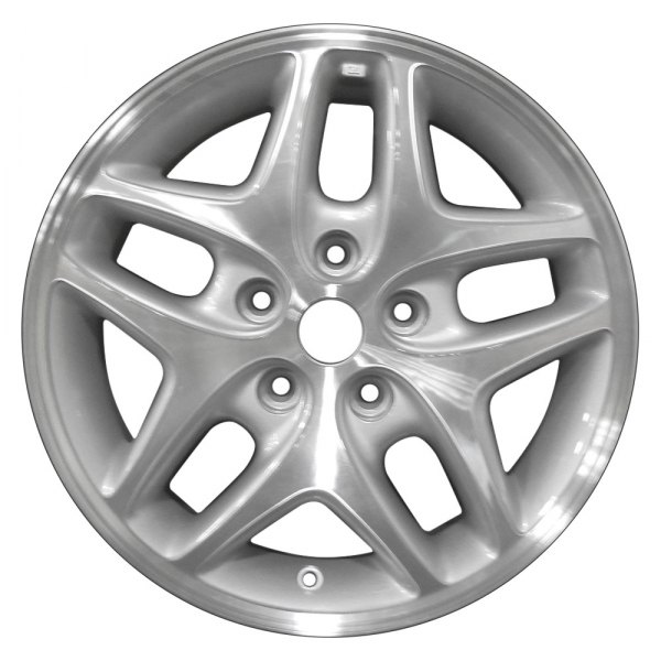 Perfection Wheel® - 16 x 7 Double 5-Spoke Medium Sparkle Silver Full Face Alloy Factory Wheel (Refinished)