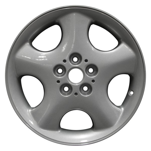 Perfection Wheel® - 17 x 7 5-Spoke Sparkle Silver Full Face Alloy Factory Wheel (Refinished)
