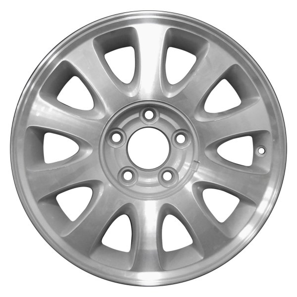 Perfection Wheel® - 16 x 6.5 10 I-Spoke Sparkle Silver Machined Alloy Factory Wheel (Refinished)