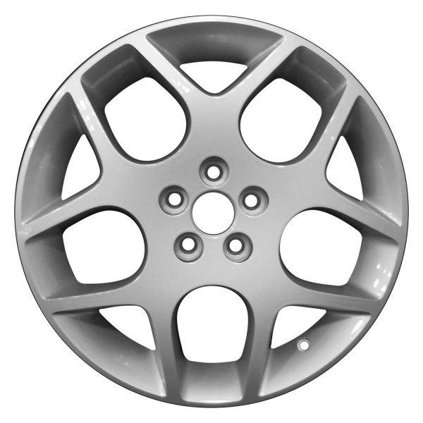 Perfection Wheel® - 17 x 6 Double 5-Spoke Bright Fine Silver Full Face Alloy Factory Wheel (Refinished)