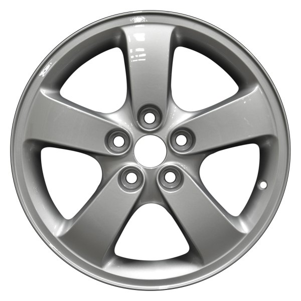 Perfection Wheel® - 17 x 6.5 5-Spoke Bright Fine Silver Full Face Alloy Factory Wheel (Refinished)