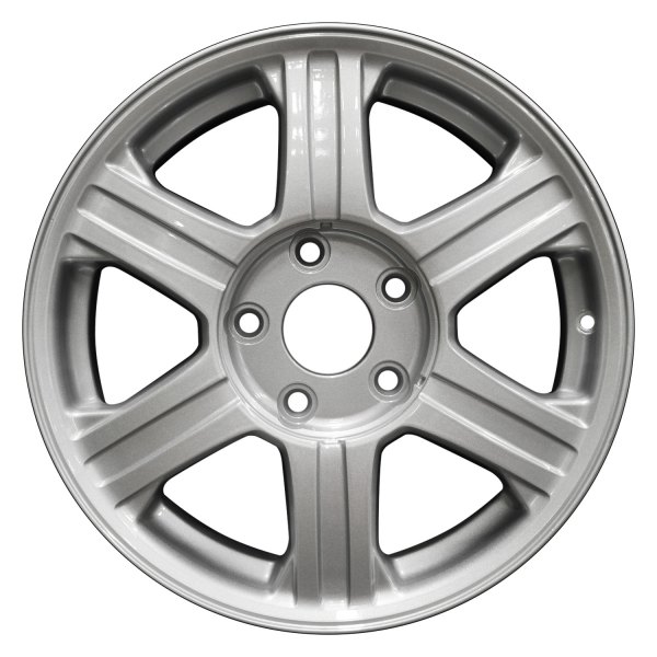 Perfection Wheel® - 17 x 7.5 6 I-Spoke Sparkle Silver Full Face Alloy Factory Wheel (Refinished)