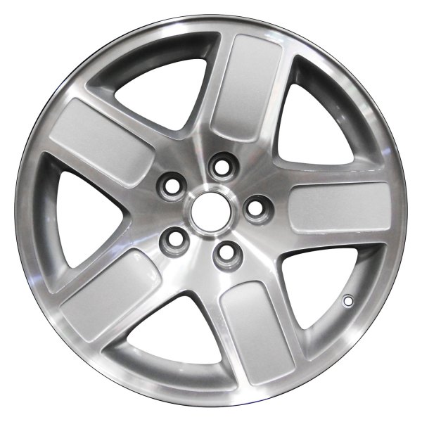 Perfection Wheel® - 17 x 7 5-Spoke Bright Medium Sparkle Silver Machine Texture Alloy Factory Wheel (Refinished)