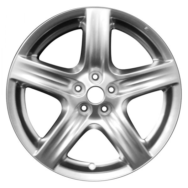 Perfection Wheel® - 17 x 7 5-Spoke Hyper Bright Mirror Silver Full Face Alloy Factory Wheel (Refinished)
