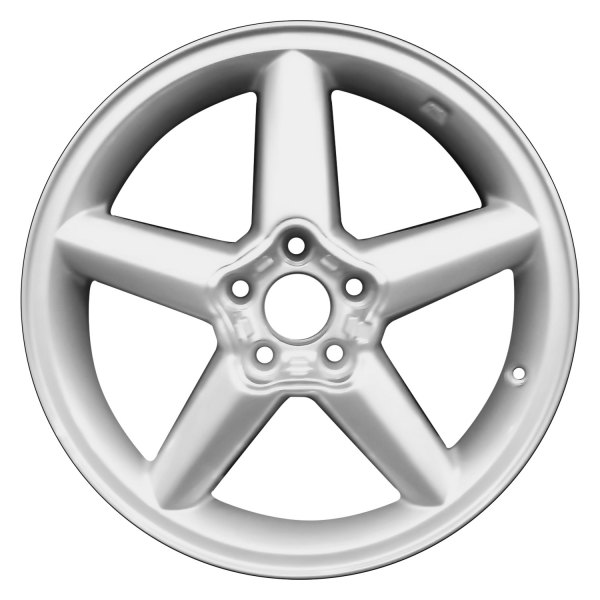 Perfection Wheel® - 16 x 6 5-Spoke Bright Fine Silver Full Face Alloy Factory Wheel (Refinished)