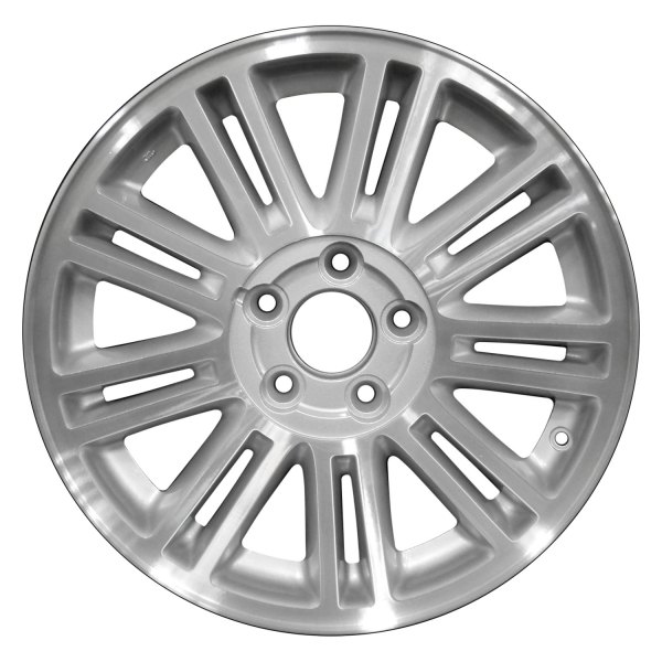 Perfection Wheel® - 17 x 6.5 9 Double I-Spoke Sparkle Silver Machined Alloy Factory Wheel (Refinished)