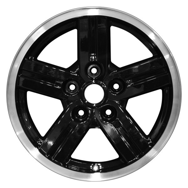Perfection Wheel® - 18 x 8 5-Spoke Black Flange Cut Alloy Factory Wheel (Refinished)