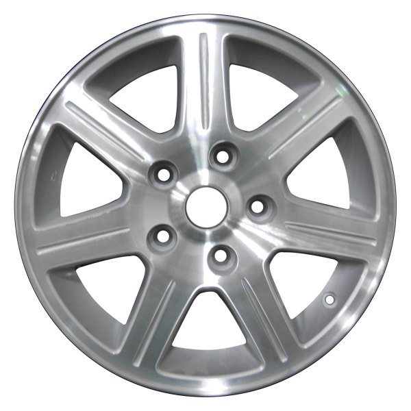 Perfection Wheel® - 16 x 6.5 7 I-Spoke Medium Sparkle Silver Machined Alloy Factory Wheel (Refinished)