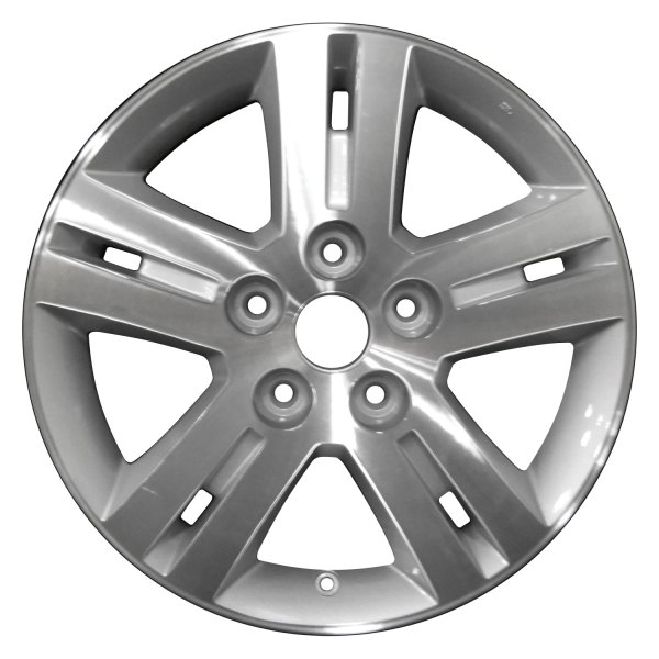 Perfection Wheel® - 17 x 6.5 Double 5-Spoke Hyper Medium Silver Full Face Alloy Factory Wheel (Refinished)